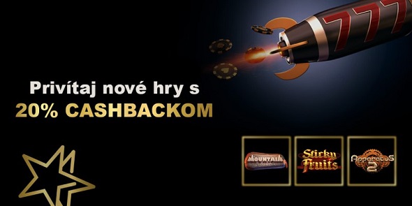 Nové hry s cashbackom v DoubleStar SK casine
