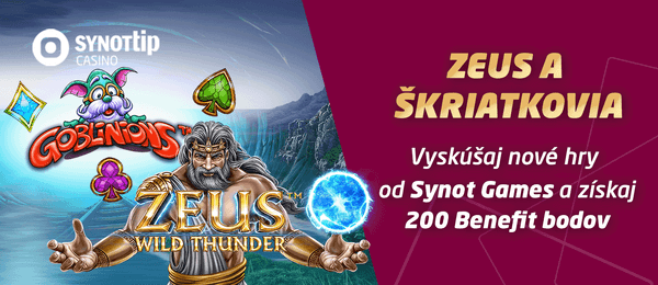 Nedeľa v SYNOT TIP casino