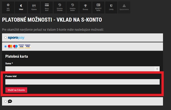 Promo kód Synottip