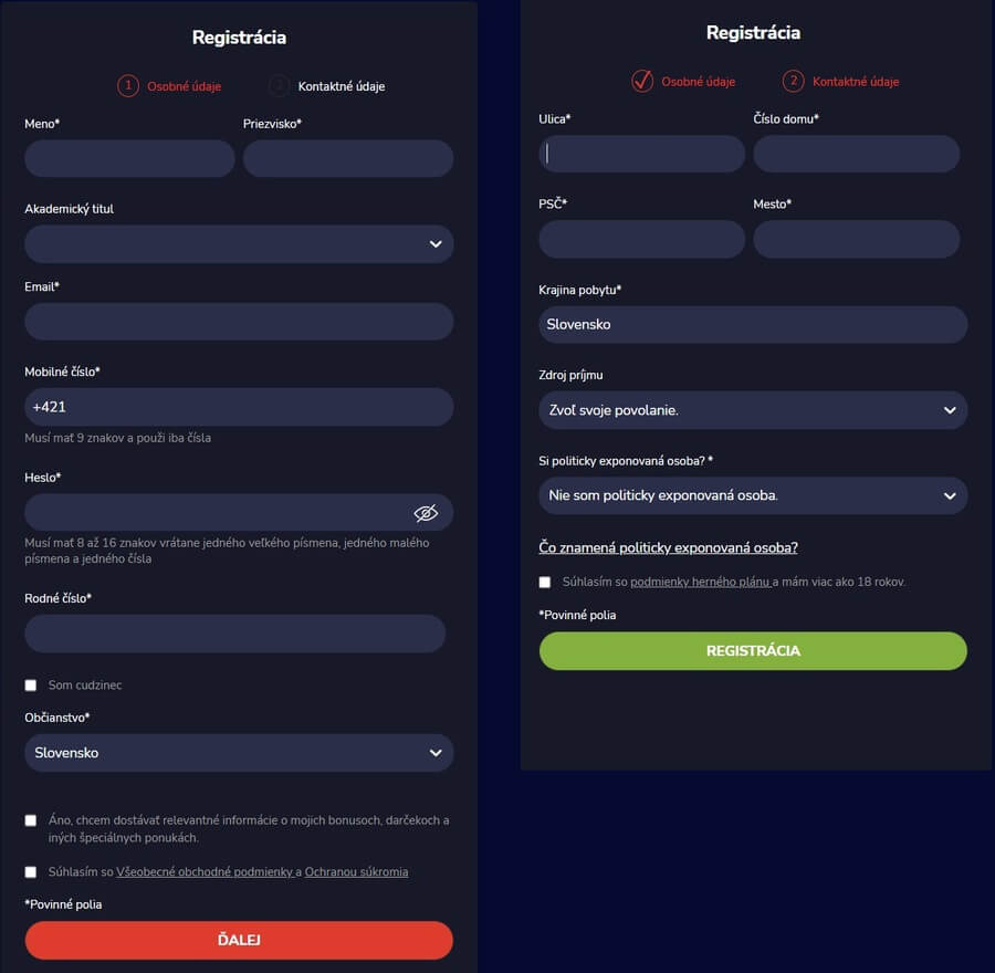Olybet casino registrácia