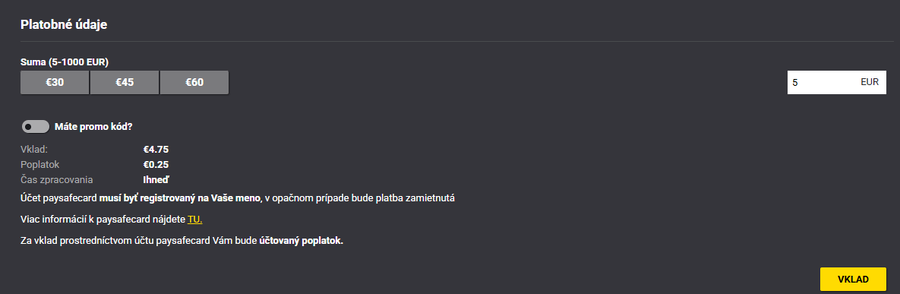 Paysafecard vklad Fortuna