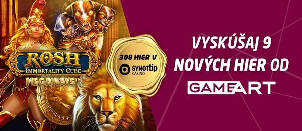 Nové automaty od GameArt v Synot Tip casino