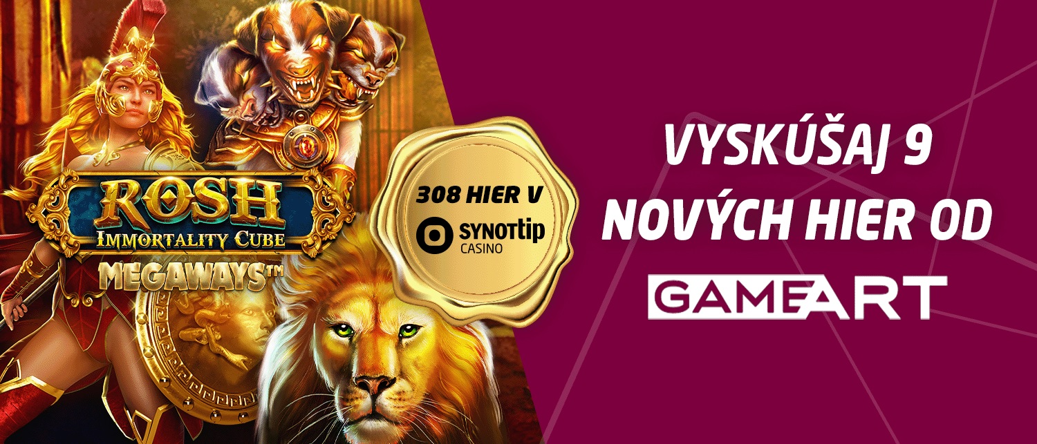 Nové automaty od GameArt v Synot Tip casino
