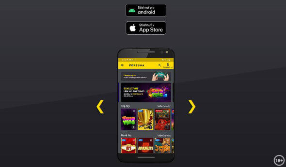 Fortuna online casino - Vegas appka pre mobil