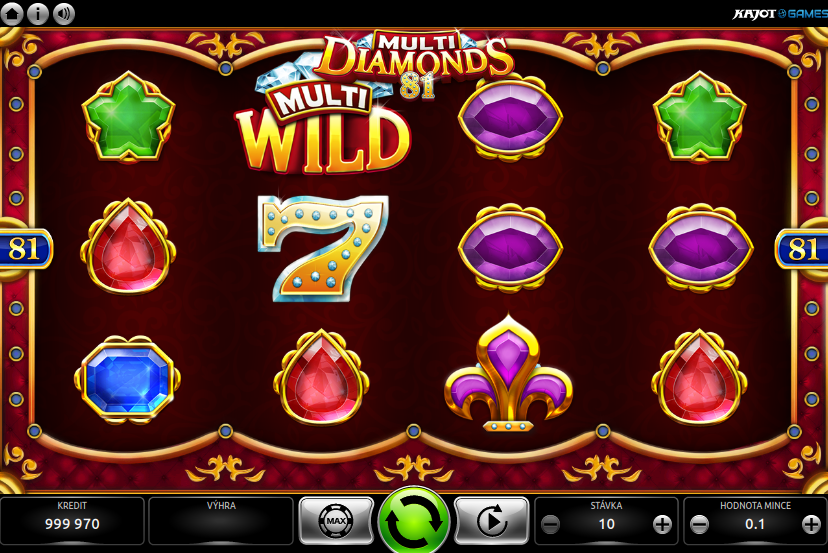 Betor online casino Multi Diamonds 81 automat Kajot Games