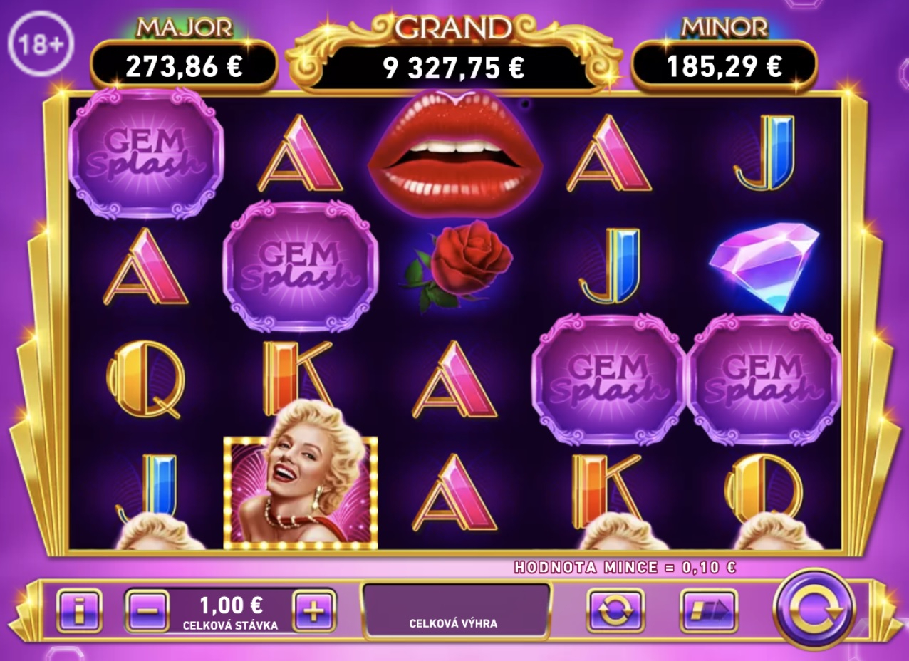 Gem Splash: Marilyn Monroe v iFortuna casino SK