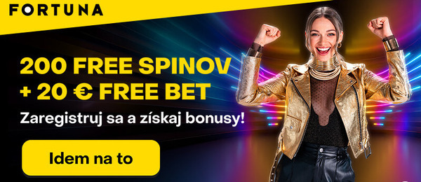 Fortuna bonus 200 free spinov