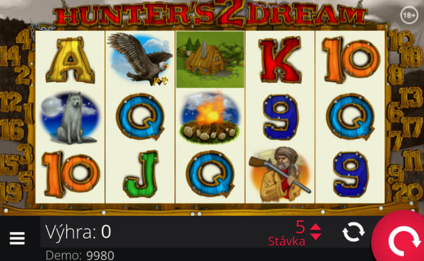 Betor online casino automat Hunter's Dream 2
