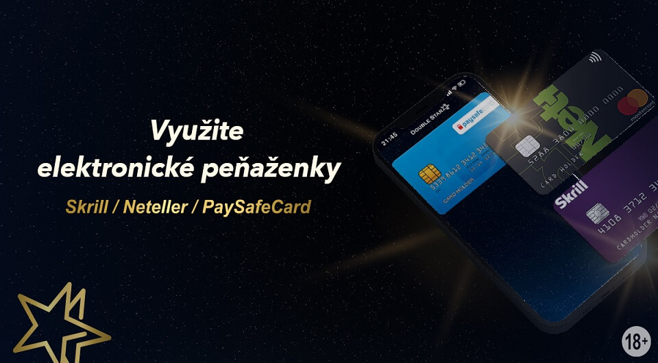 Doublestar vklad cez Neteller, Skrill a Paysafecard