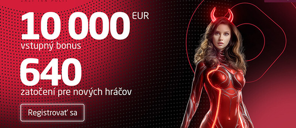 Vstupný bonus v online kasíne Synottip 250 free spinov
