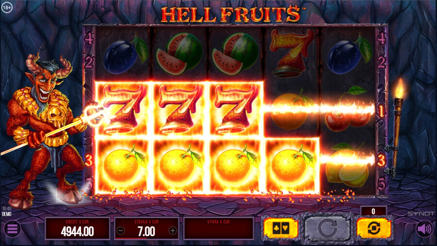 Hell Fruits od SYNOT Games v Doxxbet casino