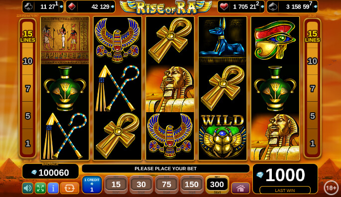 Tipsport online casino automat Rise of Ra
