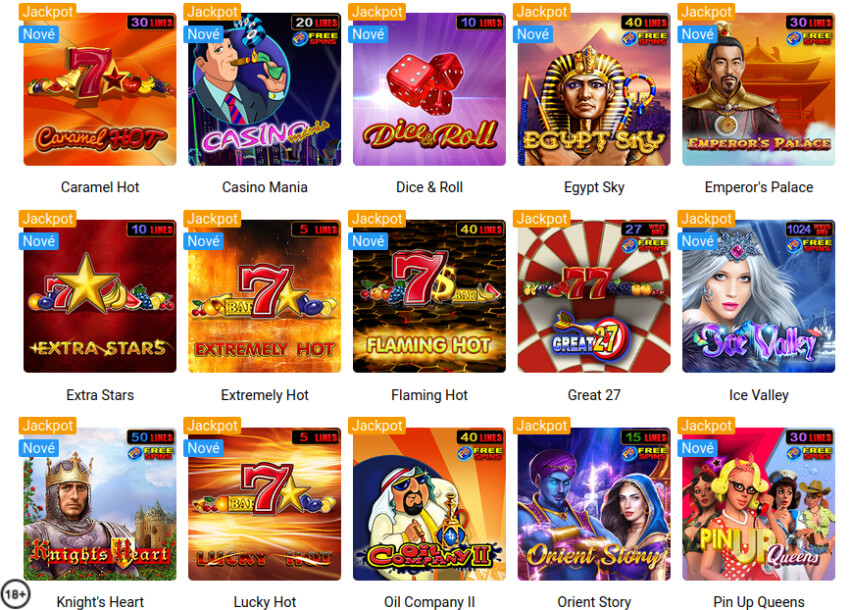 Tipsport online casino nové automaty od Amusnet