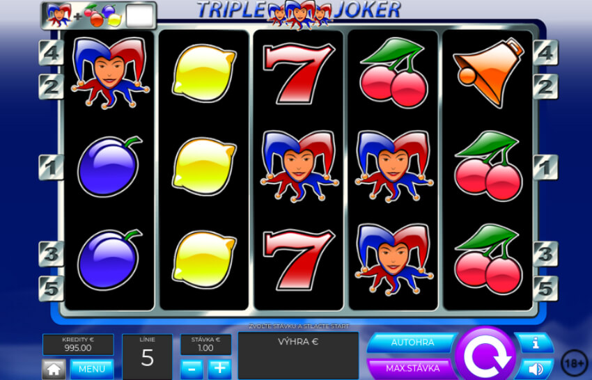 Synot Tip casino automat Triple Joker