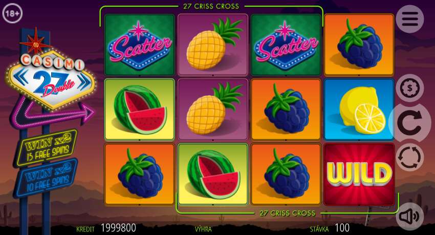 Fortuna online casino - automat Double 27 od Casimi