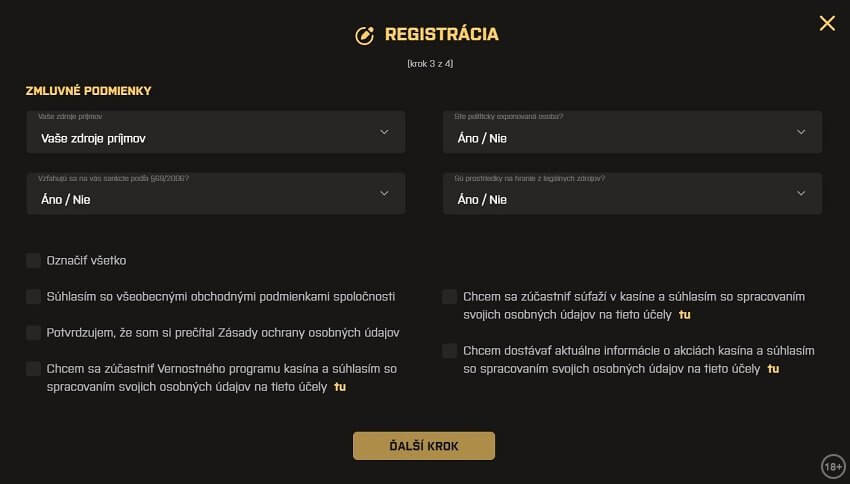 Kajotwin registrácia zdroje príjmov a súhlasy