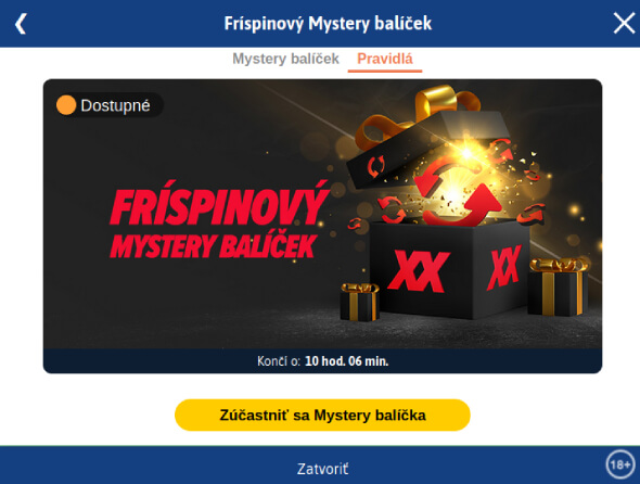 Doxxbet online casino - Mystery balíček prihlásenie