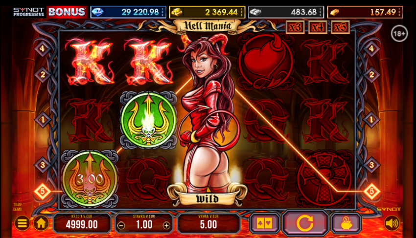 Tipsport online casino - automat Hell Mania