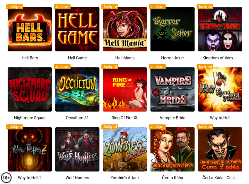 Tipsport online casino - najlepšie hororové automaty