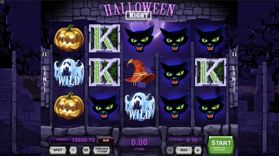 Halloween Night v Synottip online kasíne