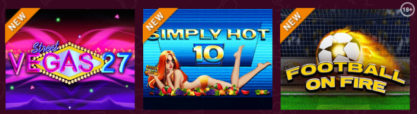 Synottip online casino - 3 nové automaty od Kajot Games