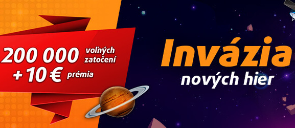 Invázia nových hier v Tipsport kasíne