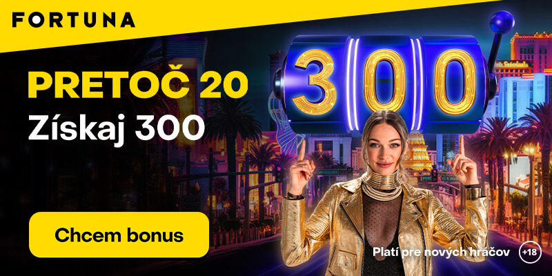 300 free spinov vo Fortuna kasíne