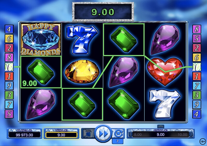 Happy Diamonds v casino SynotTip