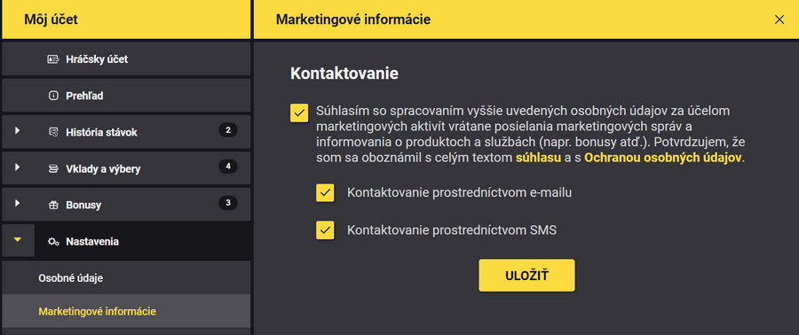 Ako umožniť kontakt od Fortuny?