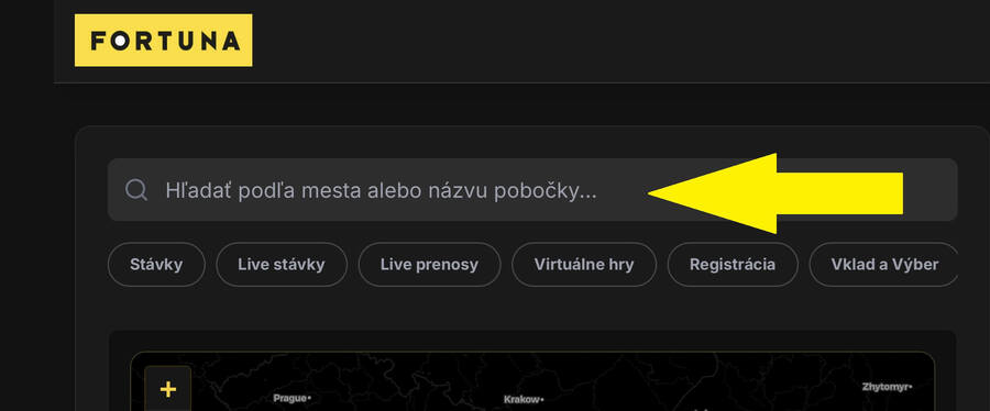 Fortuna pobočky