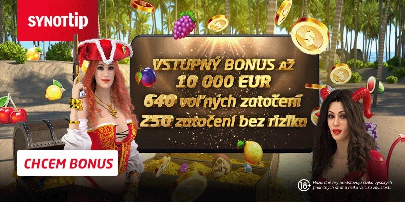 Získajte maximum zo vstupného bonusu Synottip