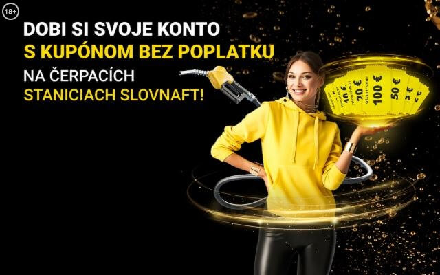 Zakúpte si Fortuna kupón na čerpacích staniciach Slovnaftu
