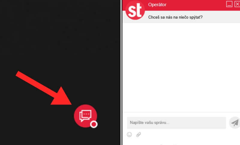 Live chat v&nbsp;SynotTipe