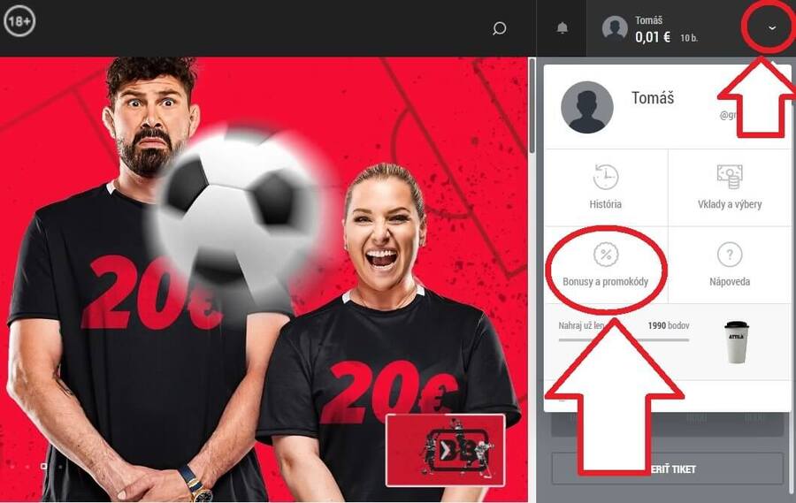 Bonusy a Promokódy v DOXXbet