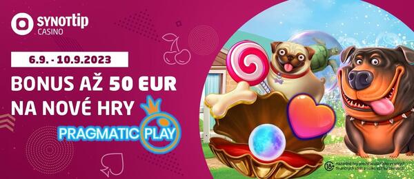 Získajte až 50 eur za hranie na nových Pragmatic Play automatoch