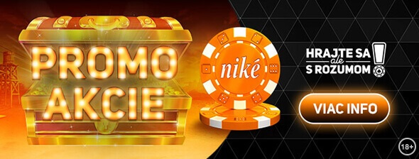 Získajte Niké bonus a free spiny z promo akcií