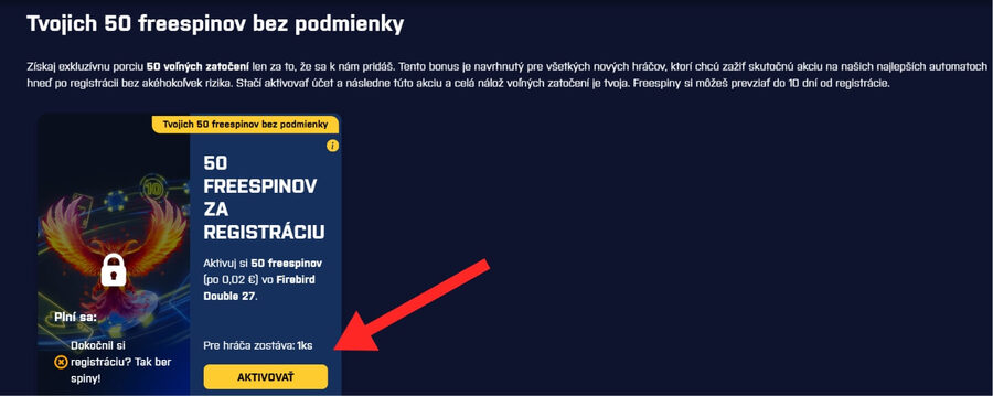 Kajot Intacto bonus 50 free spinov