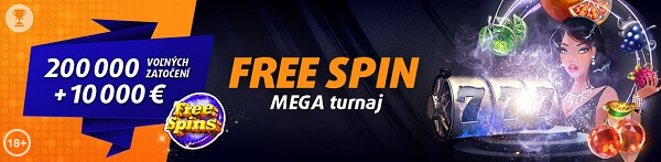 Zahrajte si FREE SPIN MEGA turnaj o 10 000 eur