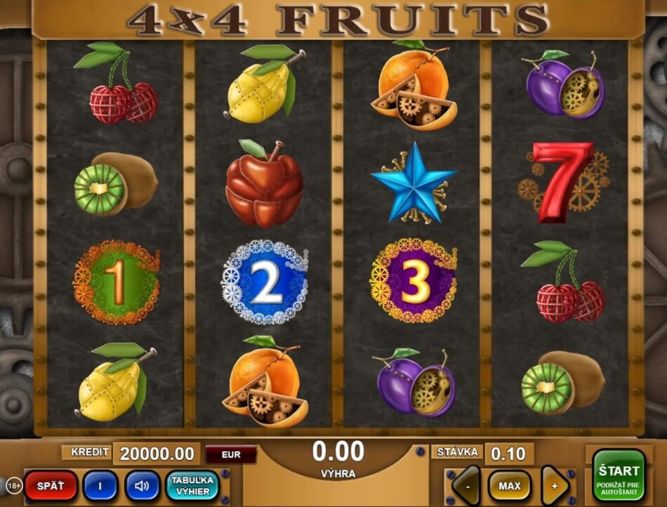 4x4 Fruits