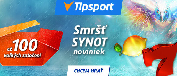 Smršť SYNOT noviniek prináša do kasína Tipsport bonusy každý deň