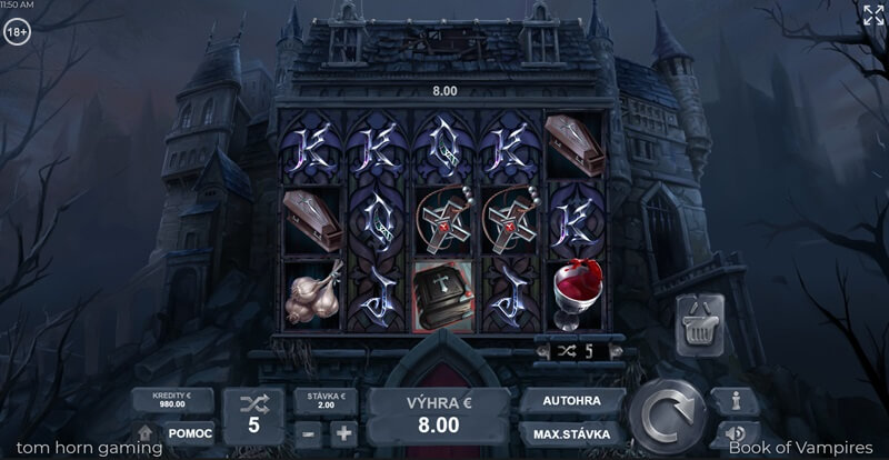 Vyhrajte voľné zatočenia aj na automat Book of Vampires