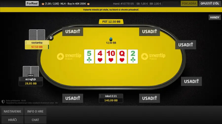 SynotTip online poker Cash Games