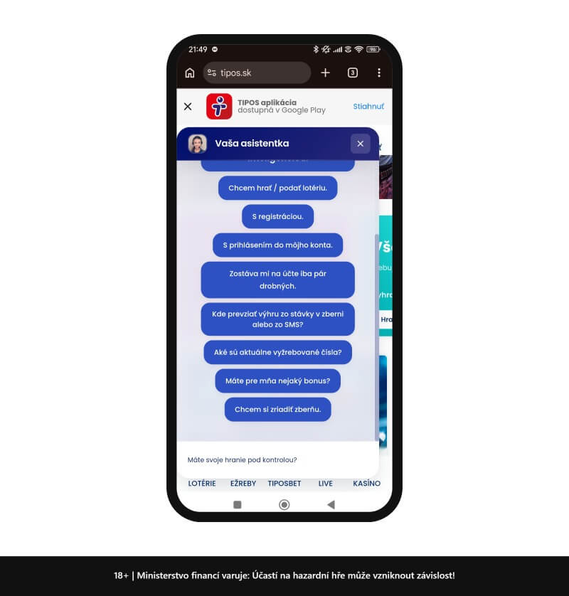 TIPOS live chat