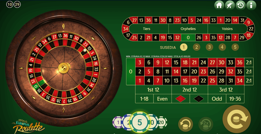Ruleta v&nbsp;Tipsporte