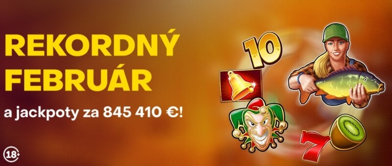 Fortuna jackpoty za február