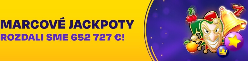 Jackpoty vo&nbsp;Fortune za&nbsp;marec