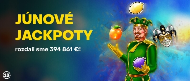 Jackpoty vo Fortune za jún