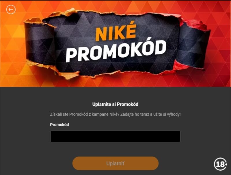 Promo kód v&nbsp;Niké