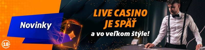 Tipsport Live kasíno