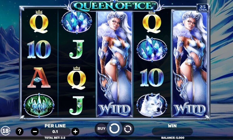 Online automat Queen Of Ice od Spinomenal